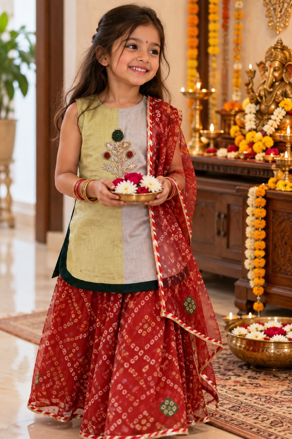 Bandhani Noor Lehenga Set